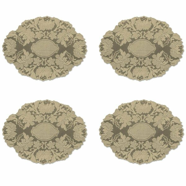 Heritage Lace 12 x 16 in. Windsor Doilies, Antique - Set of 4 WN-1216A-S